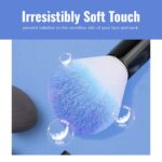 Makeup Brushes 32pcs Makeup Kit,Synthetic Bristles for Foundation Powder Eyeshadow Brush Concealers Blush Face Make up Brushes Professional Set and Fabric Storage Bag, Blue - Image 3