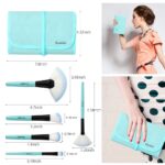 Makeup Brushes 32pcs Makeup Kit,Synthetic Bristles for Foundation Powder Eyeshadow Brush Concealers Blush Face Make up Brushes Professional Set and Fabric Storage Bag, Blue - Image 6
