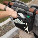 Tiny Twinkle Universal Stroller Organizer with Adjustable Strap - Waterproof Stroller Caddy Fits Baby Jogger, Nuna, Graco, Donna and Bugaboo Strollers（Black） - Image 3
