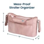 Tiny Twinkle Universal Stroller Organizer with Adjustable Strap - Waterproof Stroller Caddy Fits Baby Jogger, Nuna, Graco, Donna and Bugaboo Strollers（Black） - Image 9