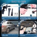 Car Cleaning Gun Detailing Interior Dryer Air Blow Gun, High Pressure Blower Gun, Car Detailing Kit Interior Cleaner, Car Detailing Tools for Car Quickly Blasts Dirt and Dust Works with Air - Image 6