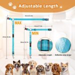 Removable Dog Seat Belt Harness for Car, 3 in 1 Pet Dog Car Seatbelt Leash, Retractable Restraint Secures to Vehicle Headrest & Adjustable Reflective Bungee Dog Seatbelt Tether, Blue and Black - Image 8