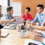 Pencil Holder For Desk,5 Slots 360°Degree Rotating Desk Organizers And Accessories,Desktop Storage Stationery Supplies Organizer, Cute Pencil Cup Pot For Office, School, Home (B-White) - Image 9