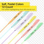 Sharpie Pocket Highlighters, Mild Pastel Colors, Assorted, Chisel Tip, 12 Count - School, Home, and Office Use, Teacher Supplies - Image 3