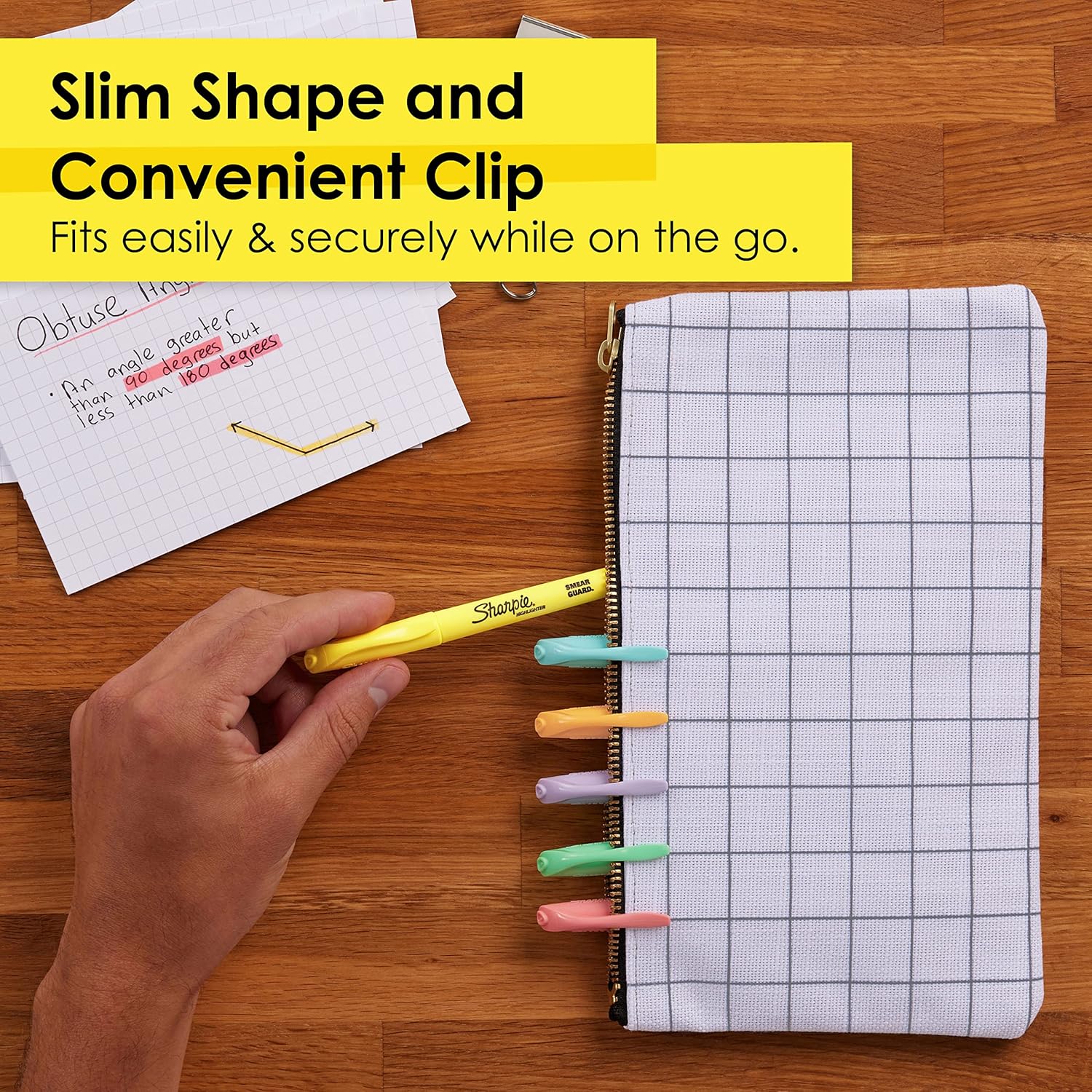 Sharpie Pocket Highlighters, Mild Pastel Colors, Assorted, Chisel Tip, 12 Count - School, Home, and Office Use, Teacher Supplies - Image 5