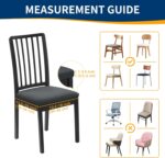 Waterproof Dining Chair Seat Covers Set of 6, Removable Washable Kitchen Chair Seat Slipcovers, Dining Room Chair Seat Covers for Home, Restaurant, Banquet - Image 4