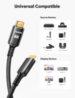 Snowkids 8K Certified HDMI 2.1 Cable 10 ft, 48Gbps Ultra High-Speed HDMI Cables Cord, 10K 8K@60Hz, 4K@120Hz Compatible for TV/Laptop/Monitor/PS-5/X-box/Projector/Entertainment/Sound System & More - Image 7