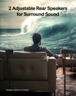 ULTIMEA 5.1 Virtual Surround Sound Bar, 320W Home Theater Surround System with Adjustable Speakers & Subwoofer, TV Speaker Soundbar, Sound Bar for Smart TV, Bluetooth 5.3, Easy Setup, Poseidon D50 - Image 5