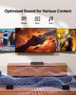ULTIMEA 5.1 Virtual Surround Sound Bar, 320W Home Theater Surround System with Adjustable Speakers & Subwoofer, TV Speaker Soundbar, Sound Bar for Smart TV, Bluetooth 5.3, Easy Setup, Poseidon D50 - Image 8