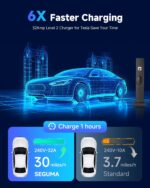 Level 2 EV Charger for Tesla, 32Amp 240V 7.68kW NACS EV Chargers, NEMA 14-50 Plug, Adjustable Current, 25FT Portable Electric Car Charger Compatible with All Nacs (Black) - Image 3