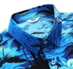 Men's Hawaiian Shirt Tops Vintage Short Sleeve Button Down Beach Shirt Male Tropical Floral Summer Pullover Party Holiday - Image 3