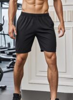 Men's Athletic Shorts Secure Pockets Gym Running Basketball Workout Elastic Waistband Quick Dry Activewear - Image 3