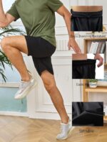 Men's Athletic Shorts Secure Pockets Gym Running Basketball Workout Elastic Waistband Quick Dry Activewear - Image 6