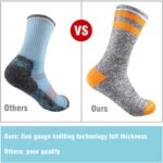FEIDEER Hiking Walking Socks For Women, Multi-pack Outdoor Recreation Socks Moisture Wicking Crew Socks - Image 5