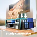 Simple Trending 2 Tier Metal Monitor Stand Monitor riser and Computer Desk Organizer with Drawer and Pen Holder for Laptop, Computer, iMac, Black - Image 6