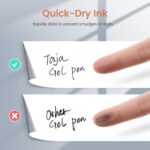 Gel Pens, 6pcs 0.5mm Fine Point Smooth Writing Pens, Quick Dry Black Ink Pens for Journaling and Note Taking, Cute Aesthetic Pens for Office School & Home Supplies - Image 5