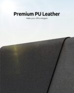 YSAGi Leather Desk Pad Protector, Office Desk Mat, Large Mouse Pad, Non-Slip PU Leather Desk Blotter, Laptop Desk Pad, Waterproof Desk Writing Pad for Office and Home (Black, 23.6" x 13.8") - Image 3