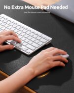 YSAGi Leather Desk Pad Protector, Office Desk Mat, Large Mouse Pad, Non-Slip PU Leather Desk Blotter, Laptop Desk Pad, Waterproof Desk Writing Pad for Office and Home (Black, 23.6" x 13.8") - Image 4