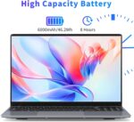 16 Inch Laptop Computer, Gaming Laptop 2025, 16GB RAM 1TB SSD, N150 Processor(Up to 3.6GHz), FHD 1920 * 1200, 180° Open, Backlit, BT4 WIFI5, Windows 11 Pro, 6000 mAh Battery, Student - Image 9