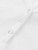 MEROKEETY Women's Summer Short Sleeve V Neck T Shirts Casual Ribbed Button Henley Knit Tops Blouse - Image 4
