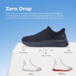 Wide Toe Box Shoes for Men Tennis Walking Sneakers with Arch Support Zero Drop Minimalist Design US 8-12 - Image 4