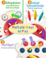 Yetonamr Baby Sensory Montessori Toys for 6-12-18 Months, Pull String Silicone Teething Toy, Toddler Birthday Gift Travel Toy for 1 2 Year Old Boy Girl Infant 8 9 10 Months Old - Image 6