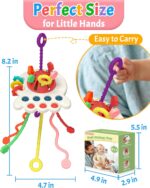 Yetonamr Baby Sensory Montessori Toys for 6-12-18 Months, Pull String Silicone Teething Toy, Toddler Birthday Gift Travel Toy for 1 2 Year Old Boy Girl Infant 8 9 10 Months Old - Image 7
