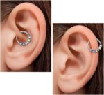Mayhoop 20g Stainless Steel Nose Rings Hoop L Shape Nose Studs Nose Screw Bone Silver Rose Gold Black Rainbow Pack for Women Men 28Pcs - Image 5