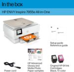 HP ENVY Inspire 7955e Wireless Color Inkjet Printer, Print, scan, copy, Easy setup, Mobile printing, Best-for home, 3 month Instant Ink trial included, White - Image 8