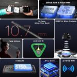 DOOGEE Blade10 Pro(2025) Android 15 Rugged Phone,10.7mm Ultra-Thin,30GB+256GB/TF 2TB,6.56”HD+90Hz Rugged Smartphone,5150mAh,50MP+8MP Camera,NFC/Widevine L1/Face ID/IP68/IP69K/3 Card Slot(Silver) - Image 4