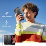 DOOGEE Blade10 Pro(2025) Android 15 Rugged Phone,10.7mm Ultra-Thin,30GB+256GB/TF 2TB,6.56”HD+90Hz Rugged Smartphone,5150mAh,50MP+8MP Camera,NFC/Widevine L1/Face ID/IP68/IP69K/3 Card Slot(Silver) - Image 8