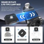 NEEWER Backpack Camera Clip Mount with Square QR Plate, Upgraded Safety Latch, Quick Release Camera Belt Clip Backpack Strap Compatible with Peak Design PD QR System Canon Nikon Sony DSLRs, GP67 - Image 3