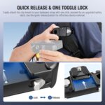 NEEWER Backpack Camera Clip Mount with Square QR Plate, Upgraded Safety Latch, Quick Release Camera Belt Clip Backpack Strap Compatible with Peak Design PD QR System Canon Nikon Sony DSLRs, GP67 - Image 4