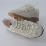 CUSHIONAIRE Belinda Women’s Lace Detail Casual Sneakers – Elegant Ribbon Lace-Up Shoes with Memory Foam - Image 5