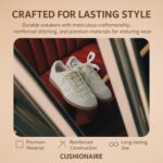 CUSHIONAIRE Belinda Women’s Lace Detail Casual Sneakers – Elegant Ribbon Lace-Up Shoes with Memory Foam - Image 6