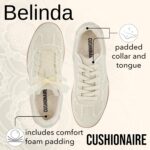 CUSHIONAIRE Belinda Women’s Lace Detail Casual Sneakers – Elegant Ribbon Lace-Up Shoes with Memory Foam - Image 7