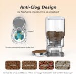 Automatic Cat Feeder with Camera - 5G WiFi Timed Cat Food Dispenser, 1080P HD Video with Night Vision, 1-15 Meals, 1-99 Portions, 2-Way Audio, Keeps Dry Food Fresh, 5L Auto Pet Feeder Also for Dogs - Image 9