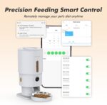 Automatic Cat Feeder with Camera - 5G WiFi Timed Cat Food Dispenser, 1080P HD Video with Night Vision, 1-15 Meals, 1-99 Portions, 2-Way Audio, Keeps Dry Food Fresh, 5L Auto Pet Feeder Also for Dogs - Image 10