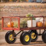 (2-Pack) BIG RED 10'' Solid Rubber Tires and Wheels, 4.10/3.50-4" Flat Free Tubeless with 5/8" Axle Bore Hole Bearings, 2.17"Offset Hub, For Truck,Wheelbarrow, Utility Cart, Dolly, Garden - Image 8