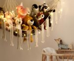Stuffed Animal Storage Hammock Corner X-Large with LED Light - Baby Hammock Hanging Holder Plushies Net for Stuff Animals Organizer - Cute Room Decor Aesthetic Kids Toddler Nursery Bedroom Boho - Image 7