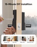 eufy Smart Lock C33, Keypad Door Lock with Handle, Fingerprint Door Knob, Keyless Entry Door Lock for Front Door and Bedrooms, Electronic Deadbolt, Wi-Fi, Remote App Control, IP53 Waterproof, Black - Image 6
