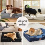 Bedsure Orthopedic Dog Bed Medium Size Dogs - Washable Medium Dog Cat Bed Waterproof, Comfort Pet Couch Sofa with Washable Removable Cover, Pets Bed with Nonskid Bottom, Grey, 28" - Image 10