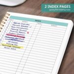 Taja Meeting Notebook for Work Organization - Work notebook with action items, Meeting Minutes Planner Notebook, Perfect Office Supplies for Men & Women - Green - Image 3