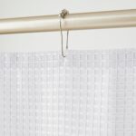 H HALSTON White Fabric Shower Curtain Hotel-Style Bathroom Decor, Water-Repellent, Machine Washable, 72x72 Inches, Elegant Spa-Inspired Look, Minimalist Modern Design - Image 8