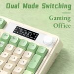 AULA S99 Pro Keyboard, Cute Creamy Gaming Keyboard with Number Pad Smart Screen, Tri-Mode Bluetooth/2.4G/USB-C Computer Keyboards, Media Knob Custom RGB Backlit Feel for MAC Xbox PC Gamer - Purple - Image 6