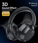 King Lucky B900 Hybrid Active Noise Cancelling Headphones, Wireless Over Ear Headphones, Bluetooth 5.4, Hi-Res Audio, Deep Bass, Comfortable Fit, with Mic, for Commuting, Travel, Home, Work, Black - Image 9