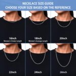 Jewlpire Italian Paperclip Chain Necklace for Women, 3mm 4mm 5mm Necklaces for Women Non Tarnish Women's Paperclip Chain Necklaces 16 18 20 22 24 26 Inch - Image 4