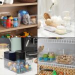 12 PACK Multi-Use Clear Plastic Storage Bins for Organizing w/ Labels - Home, Kitchen, Bathroom, Office, Pantry Cabinet Shelf Organizer Bins - SOHO Collection, RV, Fridge Organization Containers - Image 7