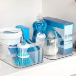 12 PACK Multi-Use Clear Plastic Storage Bins for Organizing w/ Labels - Home, Kitchen, Bathroom, Office, Pantry Cabinet Shelf Organizer Bins - SOHO Collection, RV, Fridge Organization Containers - Image 9