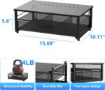 gianotter Computer Monitor Stand Riser, Desk Organizers and Accessories with Drawer, Office Desk Accessories & Workspace Desktop Organizers Storage for Classroom Office Supplies (Black) - Image 6